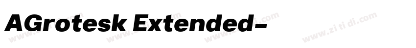 AGrotesk Extended字体转换